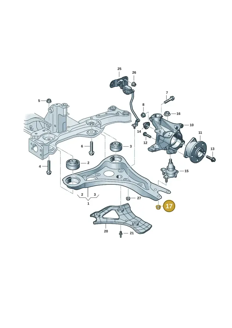 N91233201 — Skoda Enyaq (2020-) diagram 10a407000, position 17