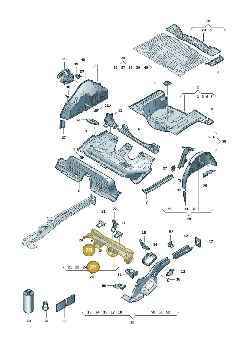 N98922802 — Skoda Kamiq (2019-) diagram 584803015, position 25