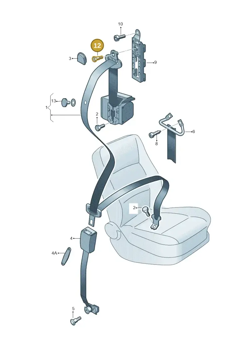 N98925201 — Skoda Roomster (2010-2015) diagram 481857600, position 12