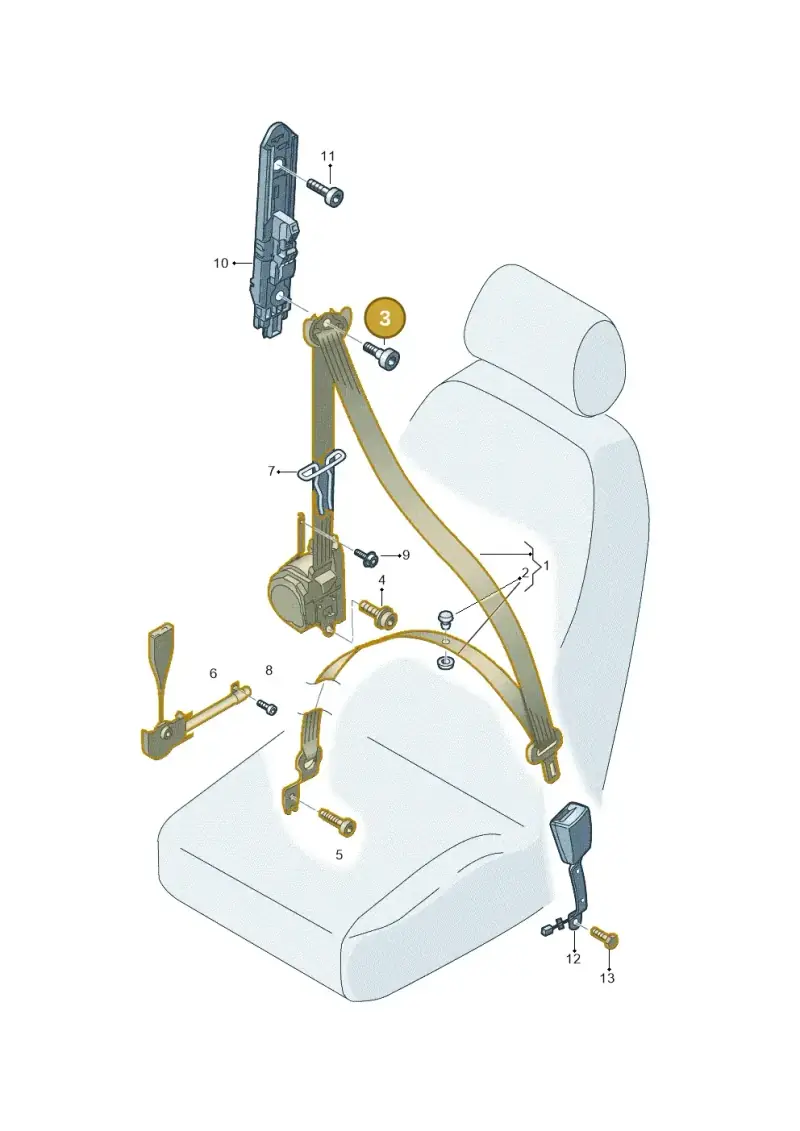 N98925201 — Skoda Citigo (2011-2019) diagram 691857600, position 3