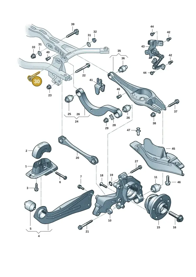 WHT000227 — Skoda Kodiaq (2024-) diagram 3j0505100, position 30