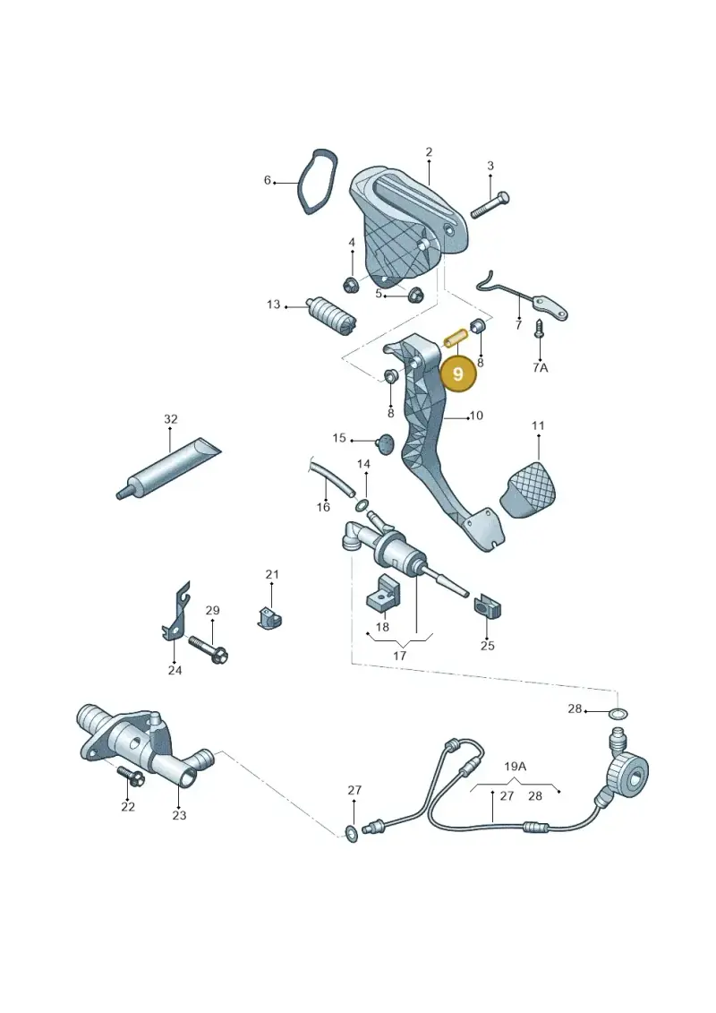 WHT000671 — Skoda Yeti (2013-2017) diagram 767721250, position 9