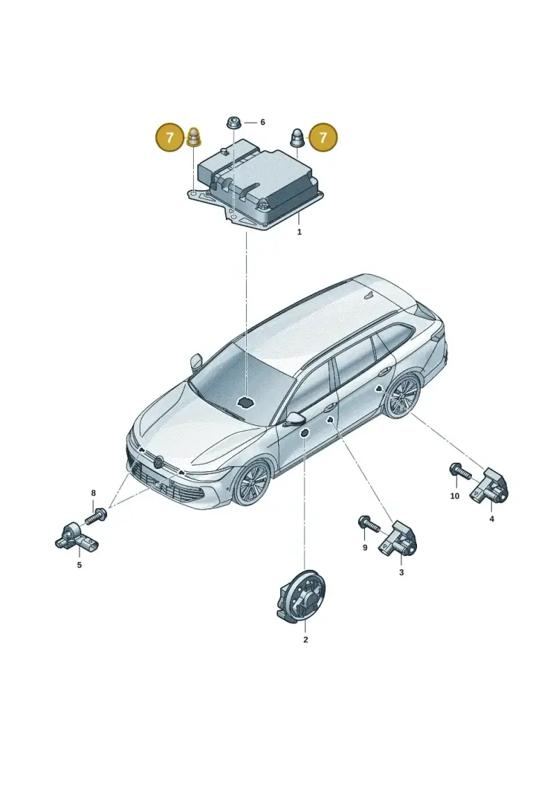 WHT000868 — Skoda Superb Combi (2023-) diagram 3j0959600, position 7