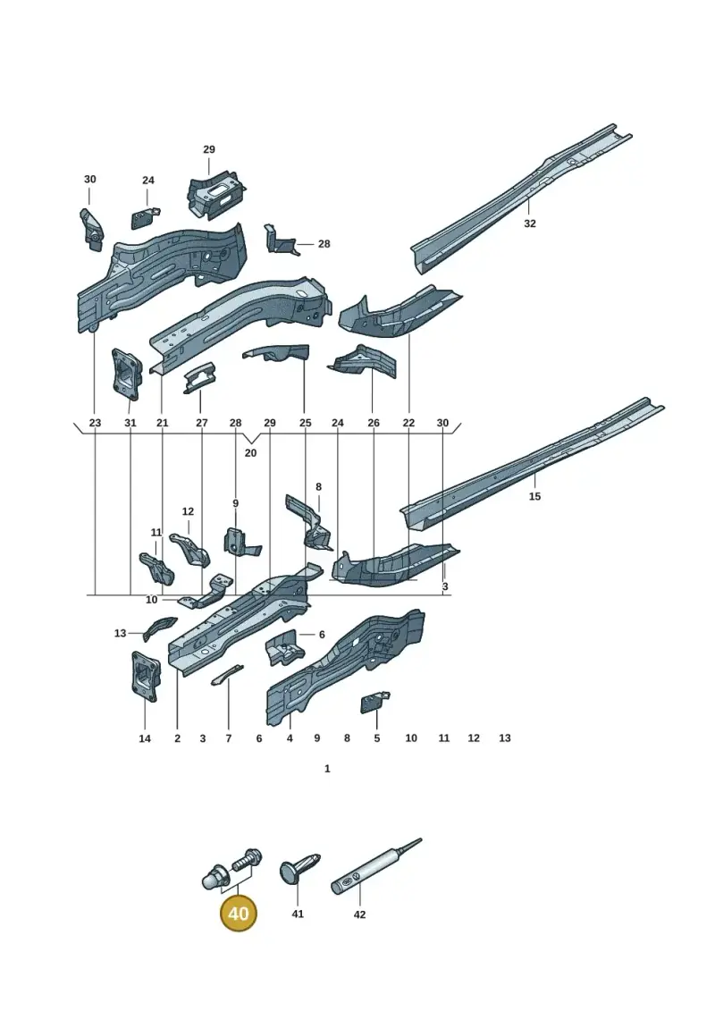 WHT000869 — Skoda Kodiaq (2024-) diagram 57h803000, position 40