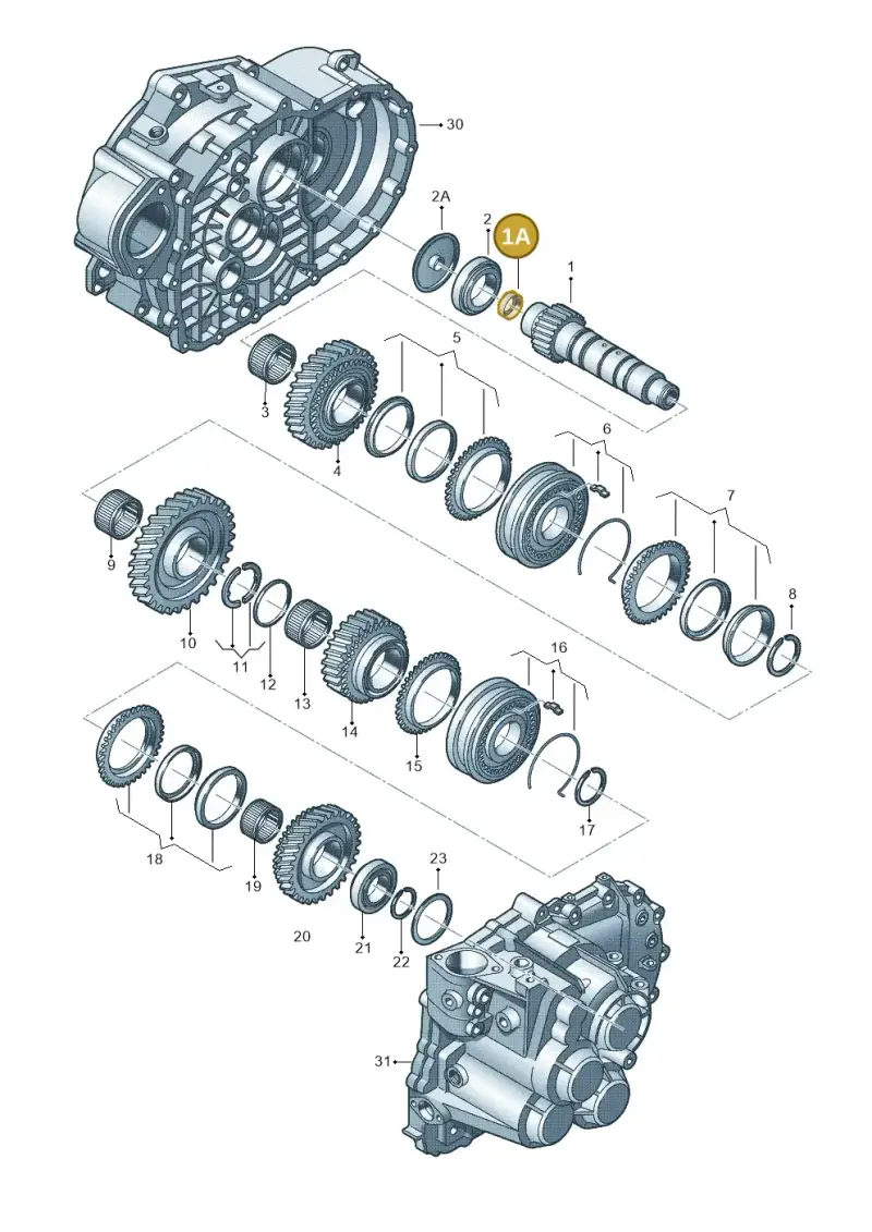 WHT002057 — Skoda Octavia (2019-2024) diagram 694311430, position 1A