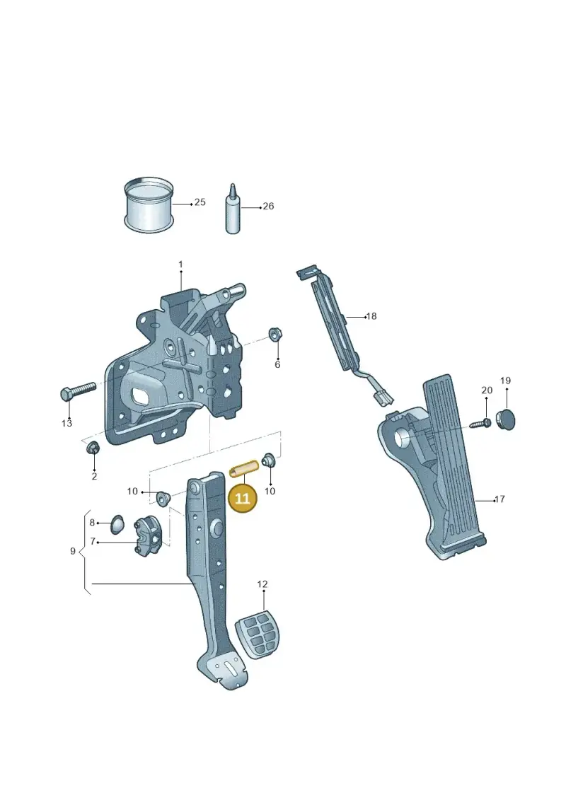 WHT002483 — Skoda Yeti (2013-2017) diagram 767721600, position 11