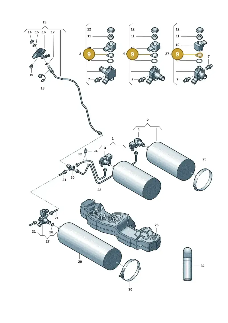 WHT005659 — Skoda Octavia (2019-2024) diagram 827201007, position 9