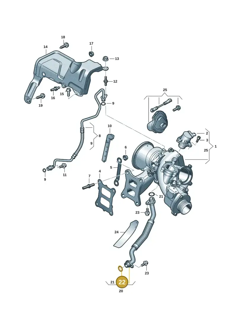 WHT006112 — Skoda Superb Combi (2023-) diagram 884145251, position 22