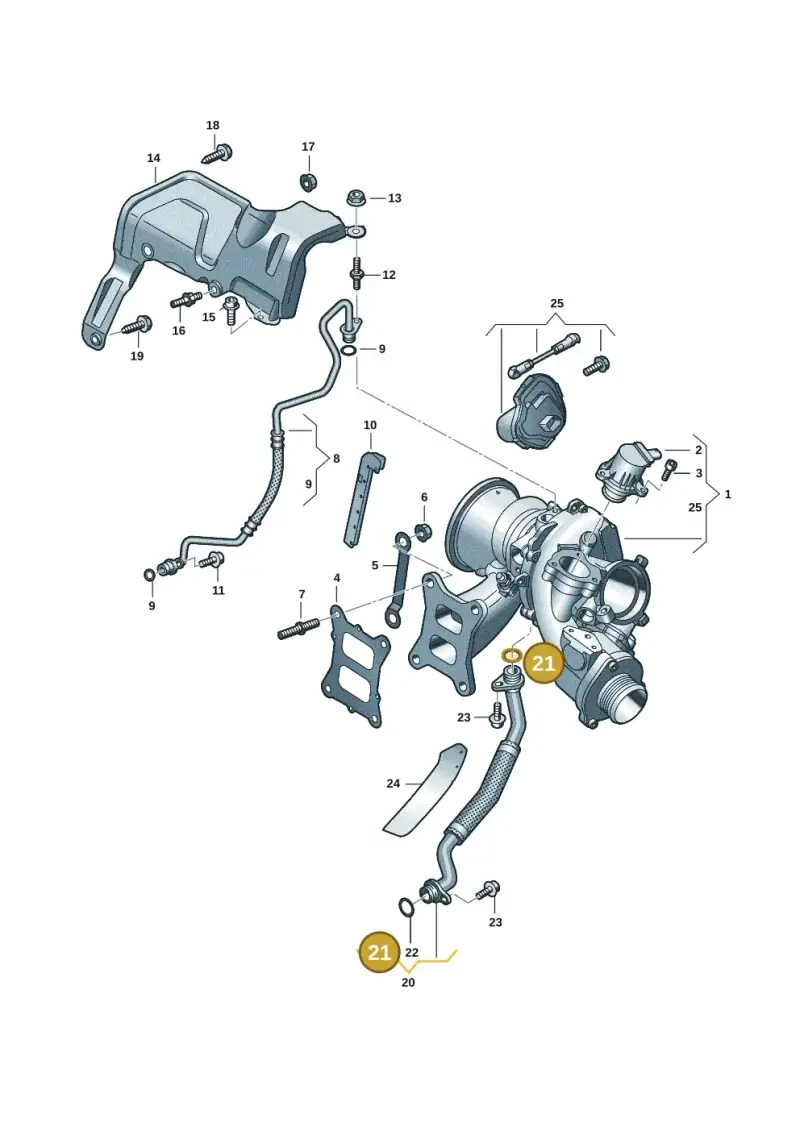 WHT006113 — Skoda Superb Combi (2023-) diagram 884145251, position 21
