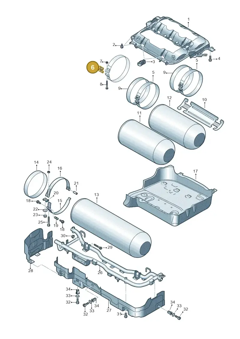 WHT006404 — Skoda Octavia (2017-2020) diagram 827201012, position 6