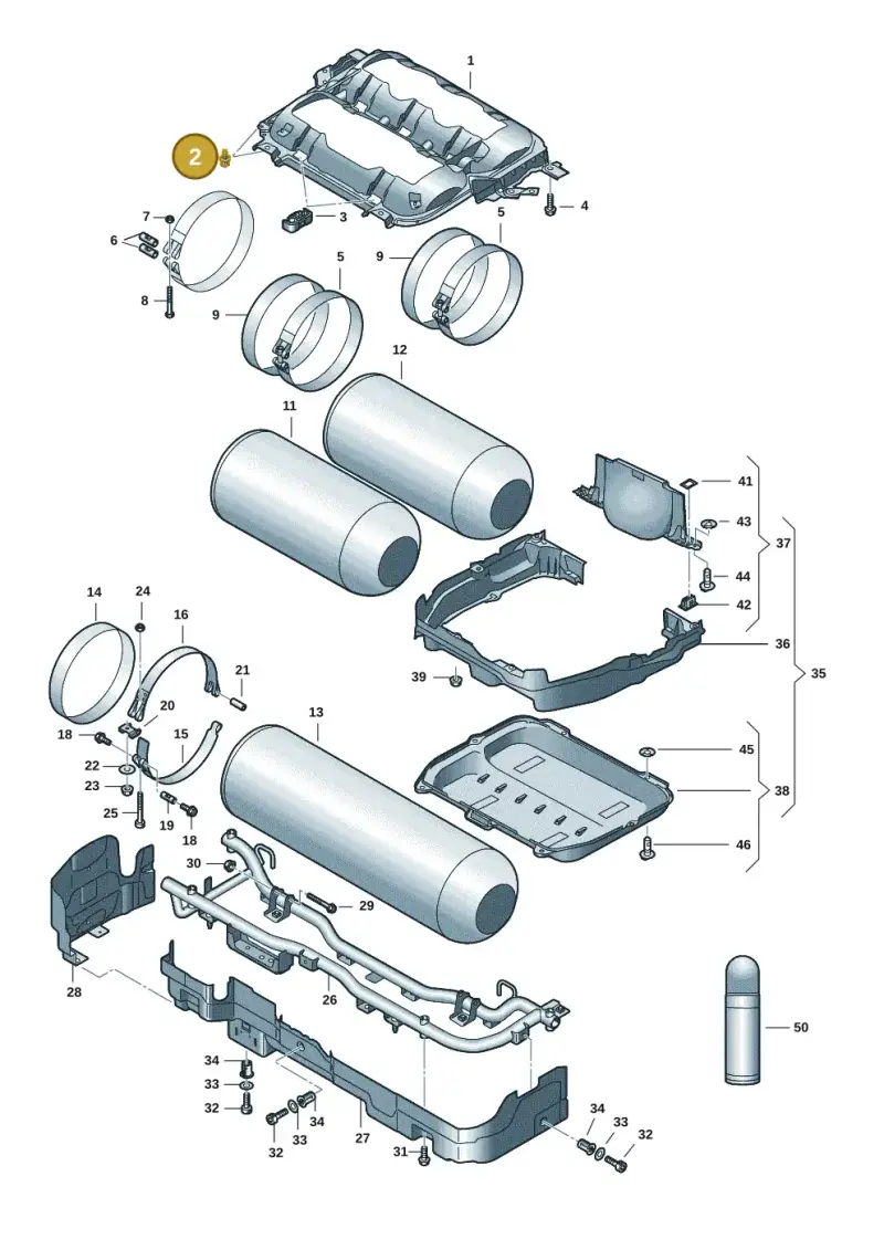 WHT007020 — Skoda Octavia (2019-2024) diagram 5h0201010, position 2