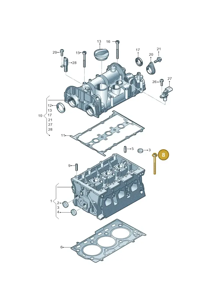 WHT007089 — Skoda Fabia (2021-) diagram 837103400, position 8