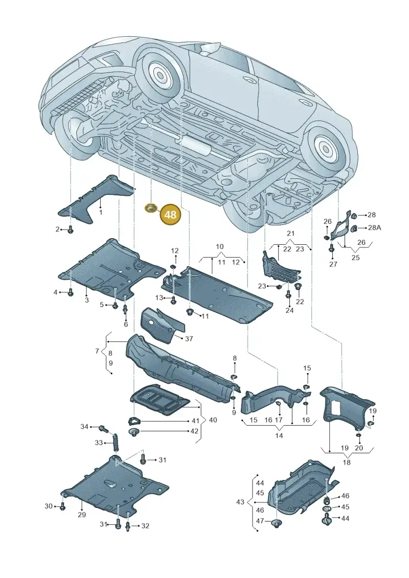WHT007697 — Skoda Kamiq (2019-) diagram 584825000, position 48