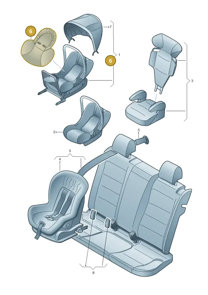 000019722 — Volkswagen Caravelle (2015-2019) diagram 474019100, position 6