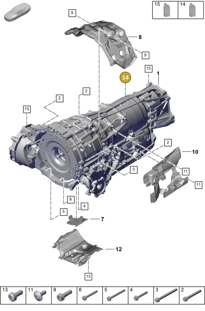 00004321054 — Porsche Cayenne Coupe (2023-2023) diagram p60302000, position 14