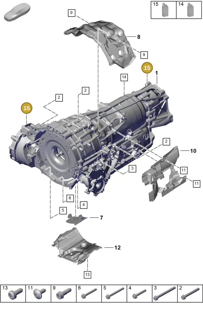 00004321055 — Porsche Cayenne Coupe (2023-2023) diagram p60302000, position 15