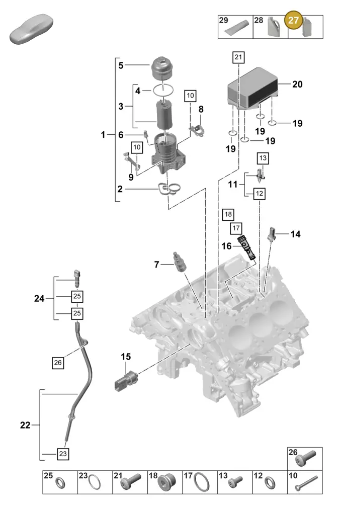 00004321092 — Porsche Panamera (2023-2025) diagram p58104210, position 27