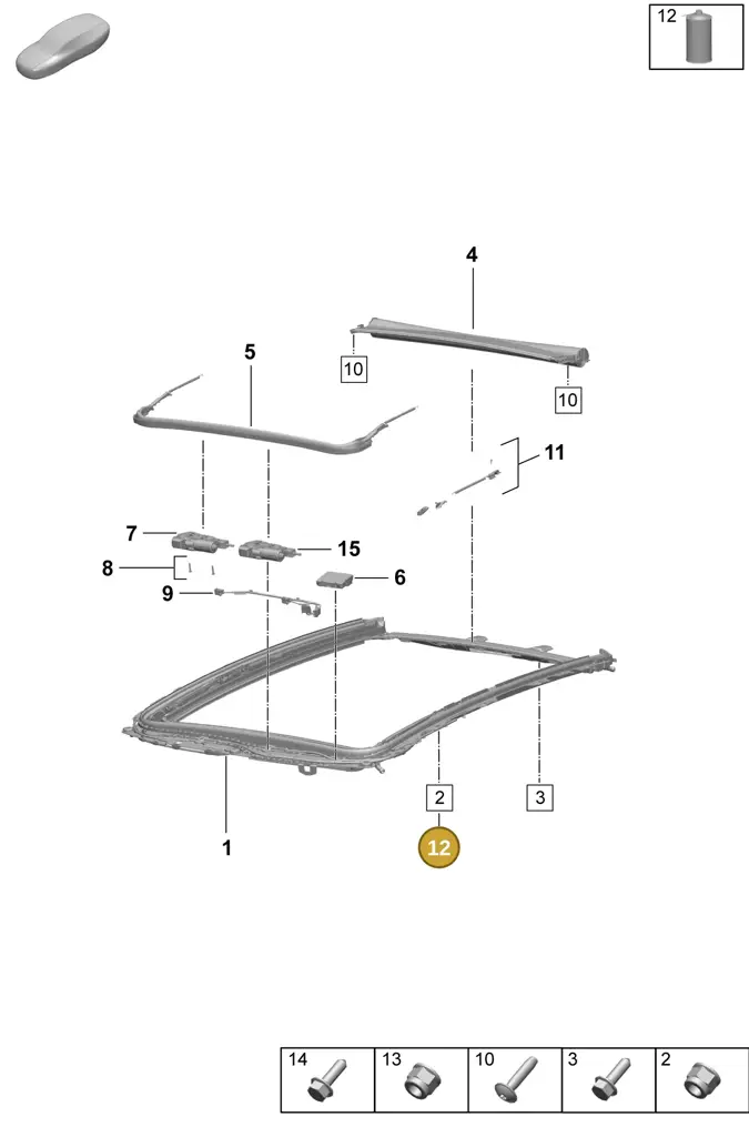 00004330296 — Porsche Macan (2024-2024) diagram p61811050, position 12