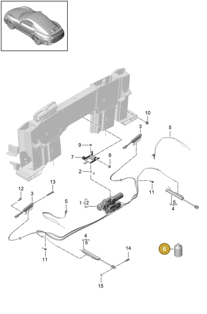 00004330550 — Porsche 911 (2016-2019) diagram p47000001, position 6