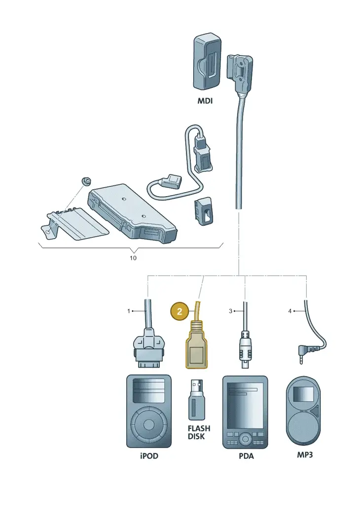 000051446B — Volkswagen Golf 1.6 (2015-2019) diagram 632051400, position 2