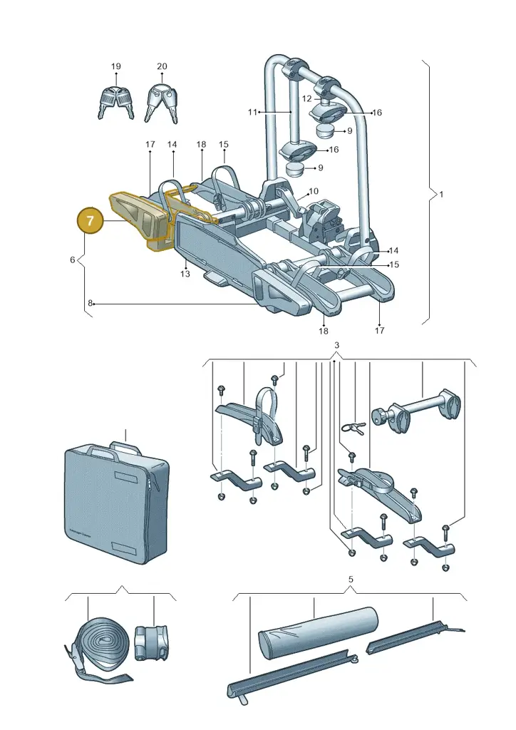 000052719C — Volkswagen Passat Estate (2023-2025) diagram 827071050, position 7