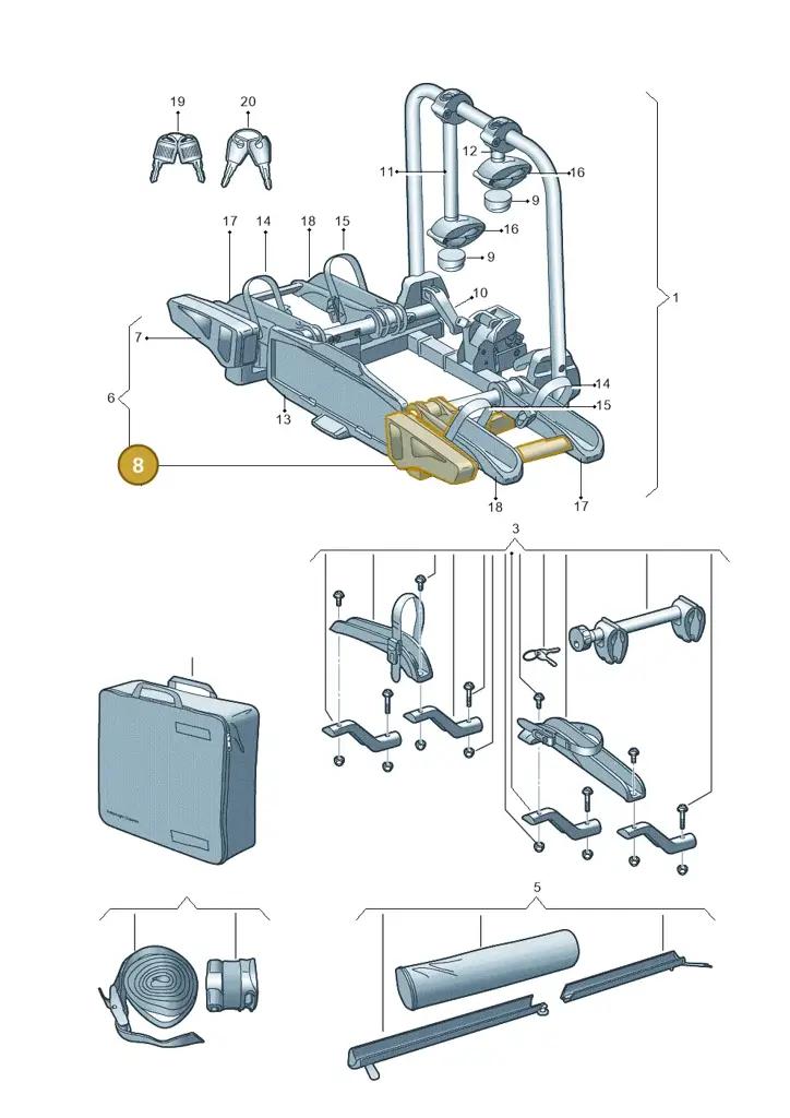 000052719D — Volkswagen Passat Estate (2023-2025) diagram 827071050, position 8