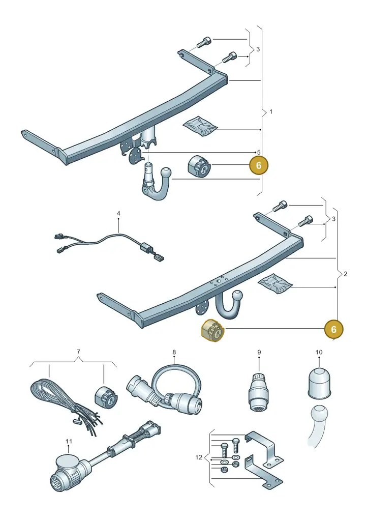 000055308 — Volkswagen Polo 1.0 BlueMotion (2017-2024) diagram 827071010, position 6