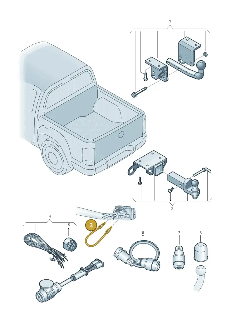 000055710 — Volkswagen Amarok twin cab (2016-2022) diagram 894071010, position 3