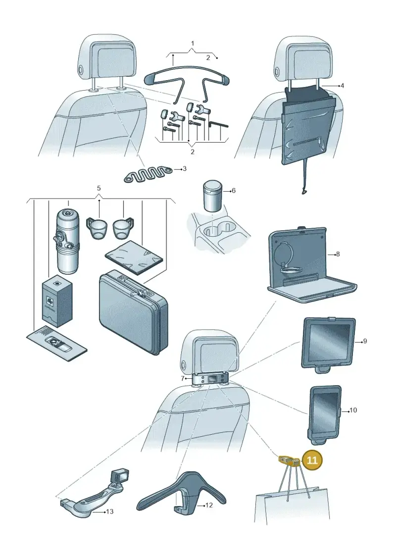 000061126B — Volkswagen Multivan (2021-) diagram 827061080, position 11