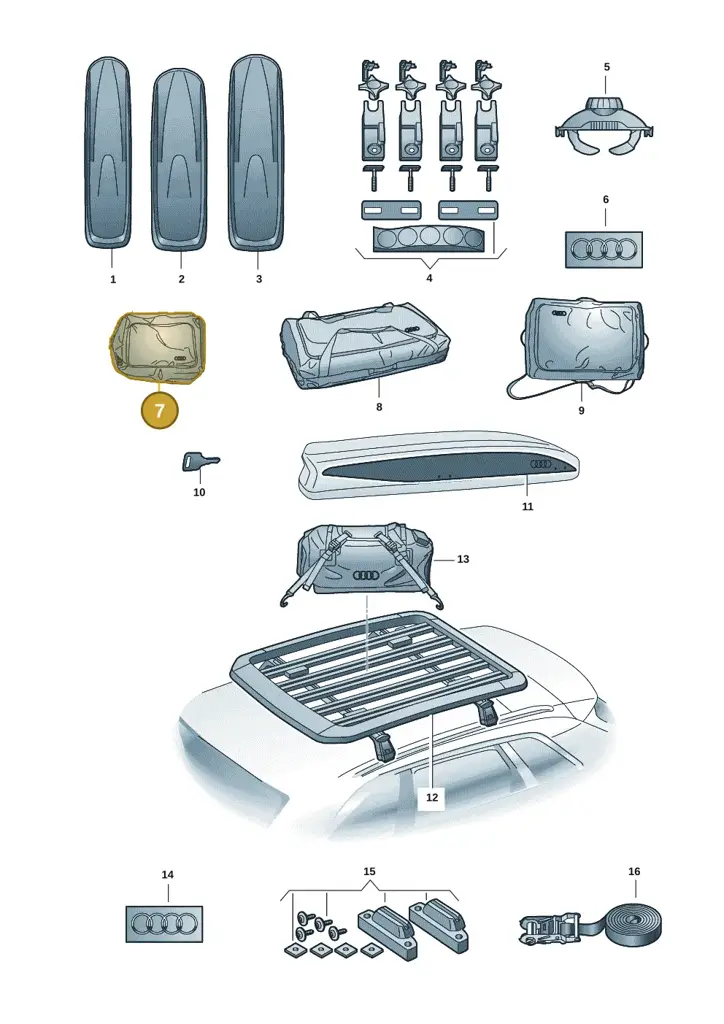 000071154 — Audi A5 Limousine (2024-2025) diagram 586071041, position 7