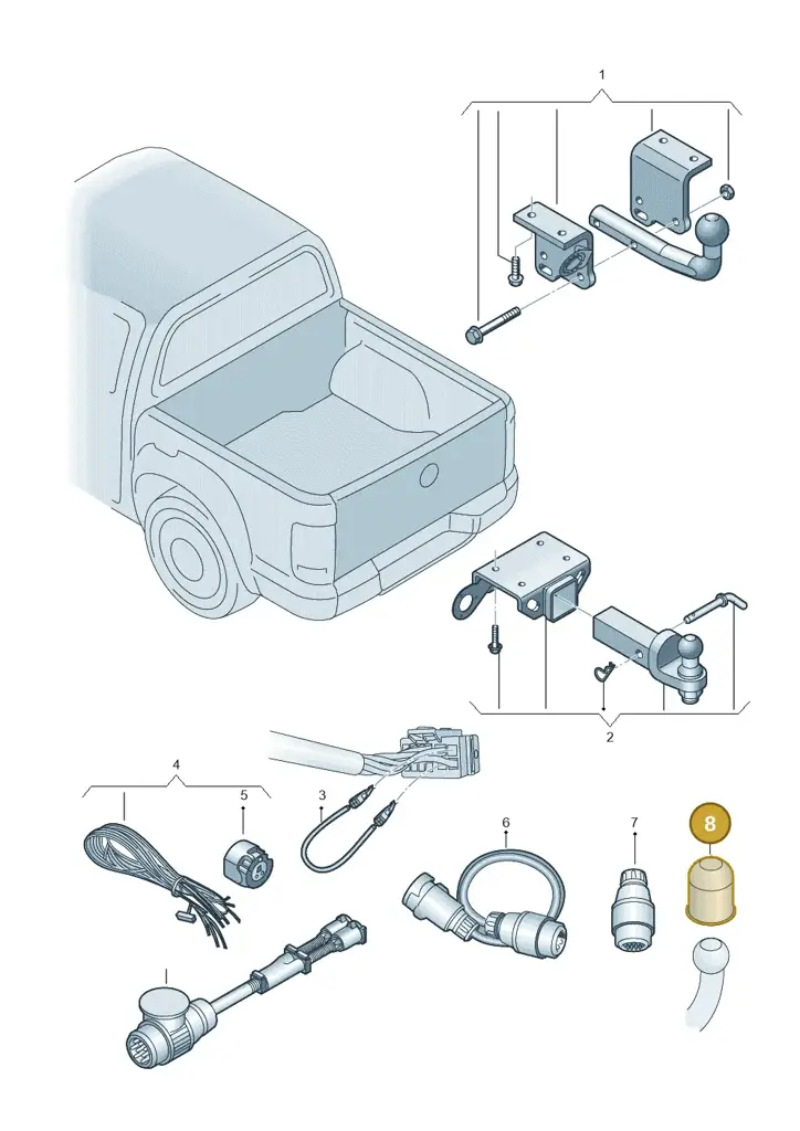 000092205 — Volkswagen Amarok twin cab (2022-) diagram 894071010, position 8