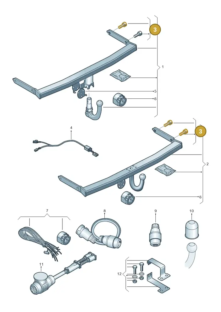 000092700 — Volkswagen Golf (2019-2025) diagram 827071010, position 3