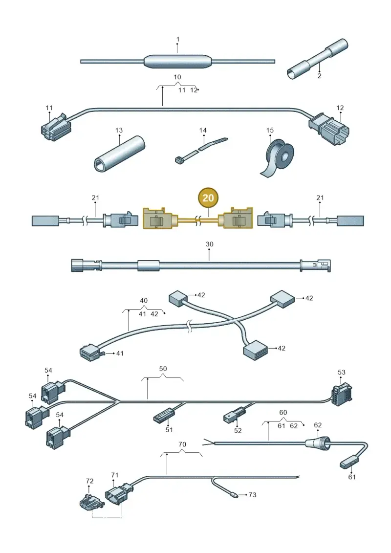 000098600AF — Volkswagen Passat saloon (2014-2024) diagram 793971960, position 20
