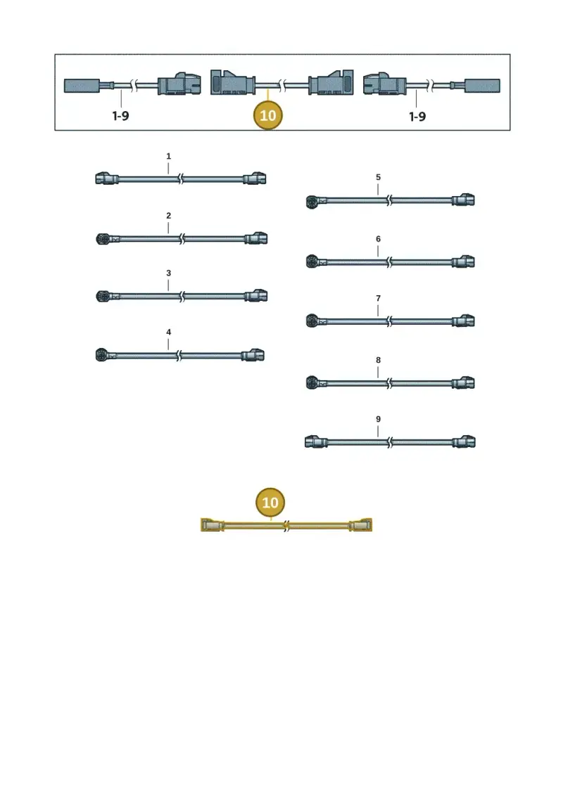 000098600AJ — Volkswagen Tiguan 2.0 (2023-) diagram 5h0972057, position 10