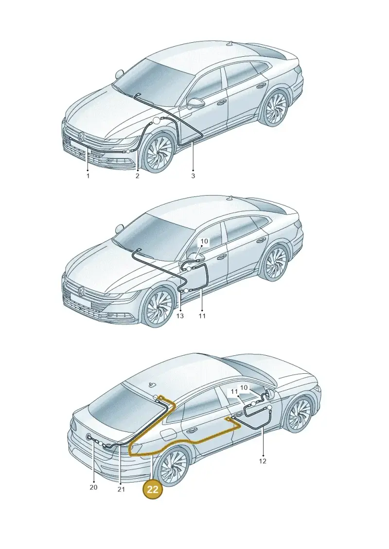 000098653A — Volkswagen Arteon (2017-2023) diagram 828972560, position 22
