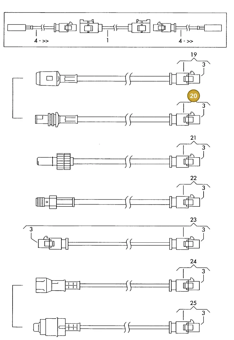 000098684 — Volkswagen 1J0 platform diagram 198035270, position 20