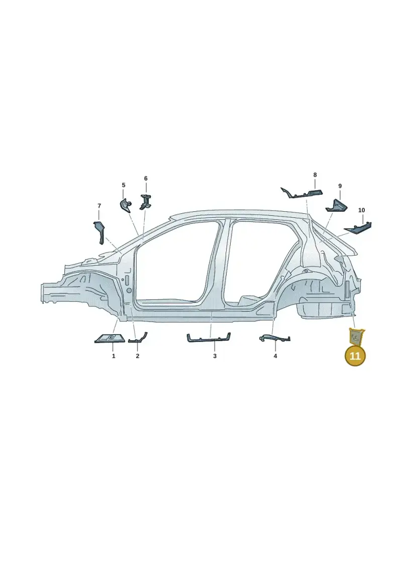 000864663 — Skoda Fabia (2021-2022) diagram 6vn809100, position 11