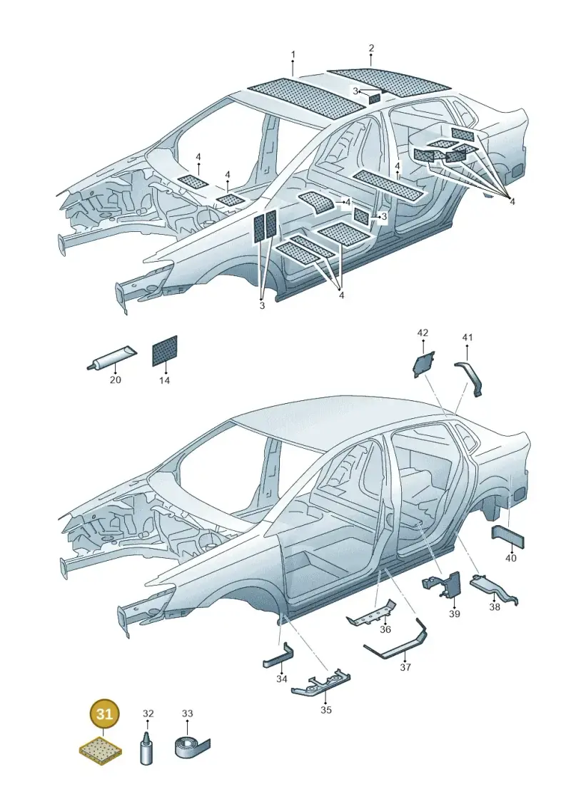 000864663 — Skoda Kamiq (2019-2020) diagram 726863250, position 31