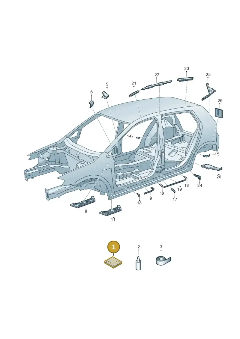 000864663 — SEAT Arona (2017-) diagram 746864000, position 1
