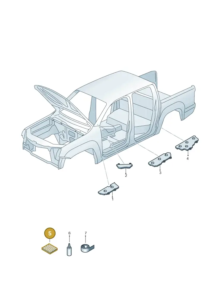 000864663 — Volkswagen Amarok (2022-) diagram 683864000, position 5