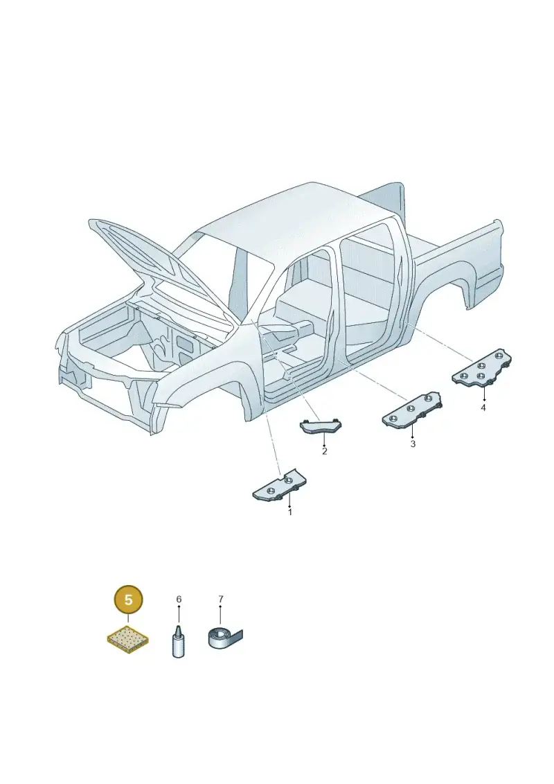 000864663 — Volkswagen Amarok (2022-) diagram 683864000, position 5