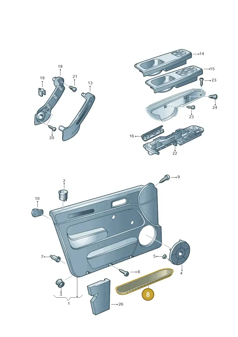 000867098 — Volkswagen Jetta/Wagon (2002-2006) diagram 203867000, position 8