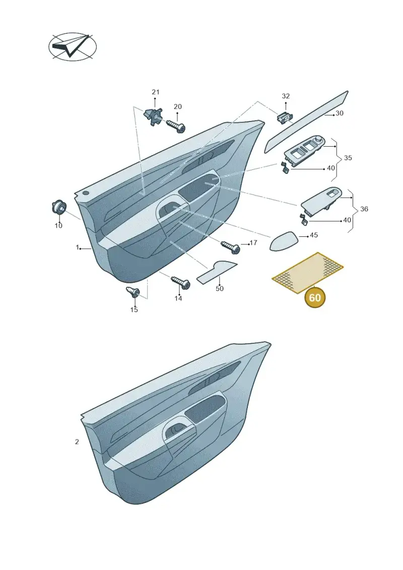 000867098 — Volkswagen Sharan BlueMotion (2015-2022) diagram 689867000, position 60