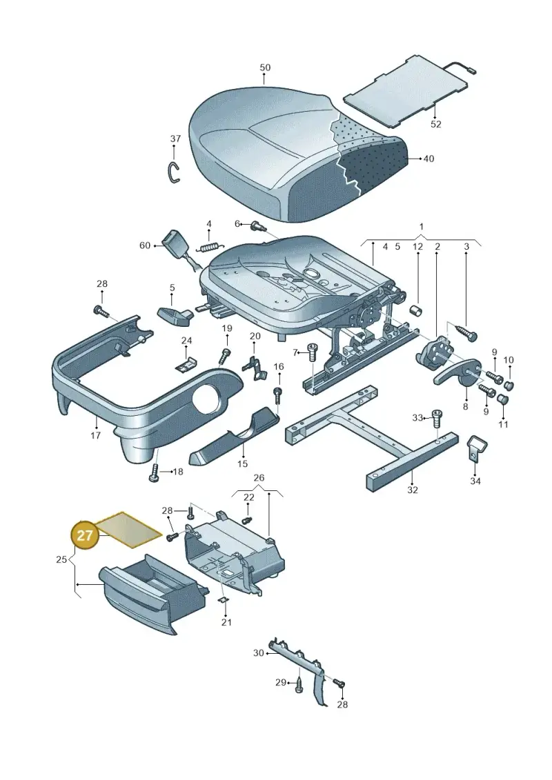 000867098 — Volkswagen Caddy kombi (2015-2020) diagram 690881000, position 27
