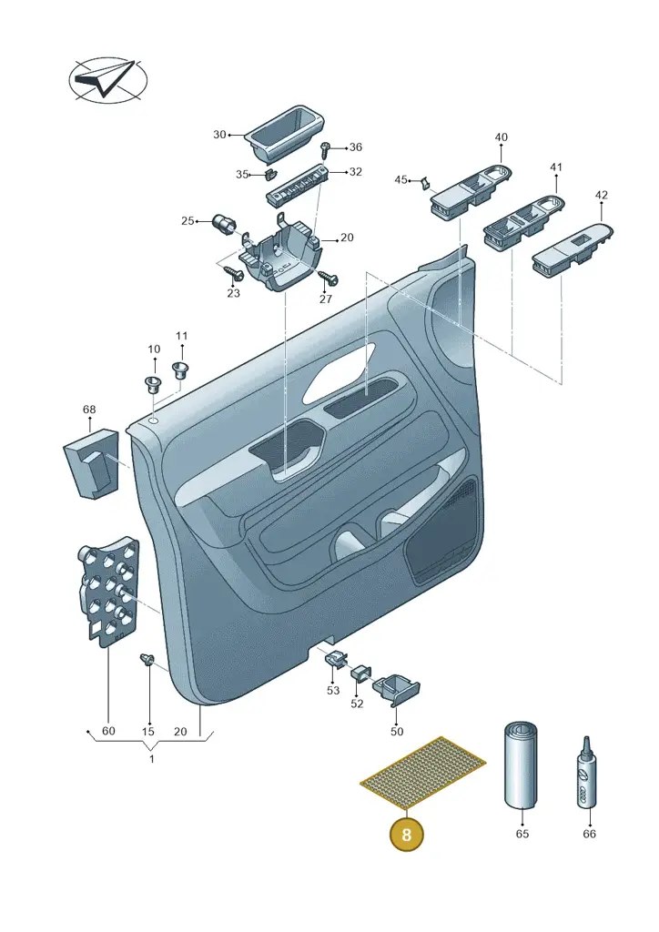 000867098 — Volkswagen Amarok twin cab (2022-) diagram 683867000, position 8