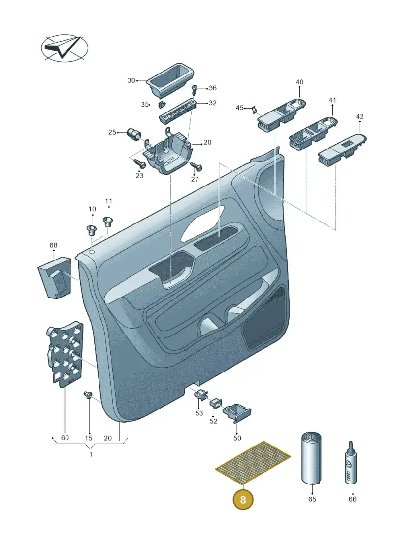 000867098 — Volkswagen Amarok twin cab (2022-) diagram 683867000, position 8