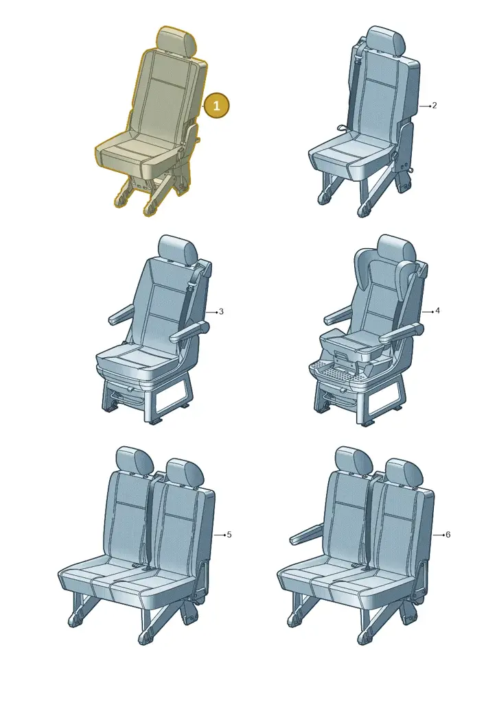 000883012HGUEQ — Volkswagen Caravelle (2019-2024) diagram 861883990, position 1