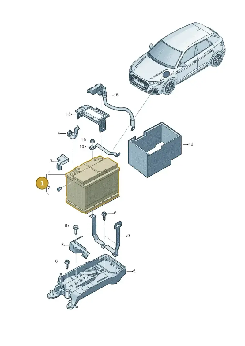 000915089AA — Audi A1 Sportback (2018-2025) diagram 592915000, position 1