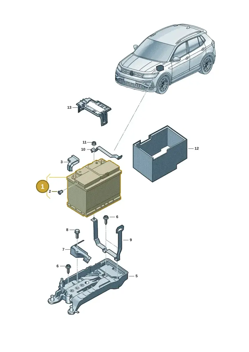 000915089AA — Volkswagen Taigun 1.0 (2021-) diagram 62i915000, position 1