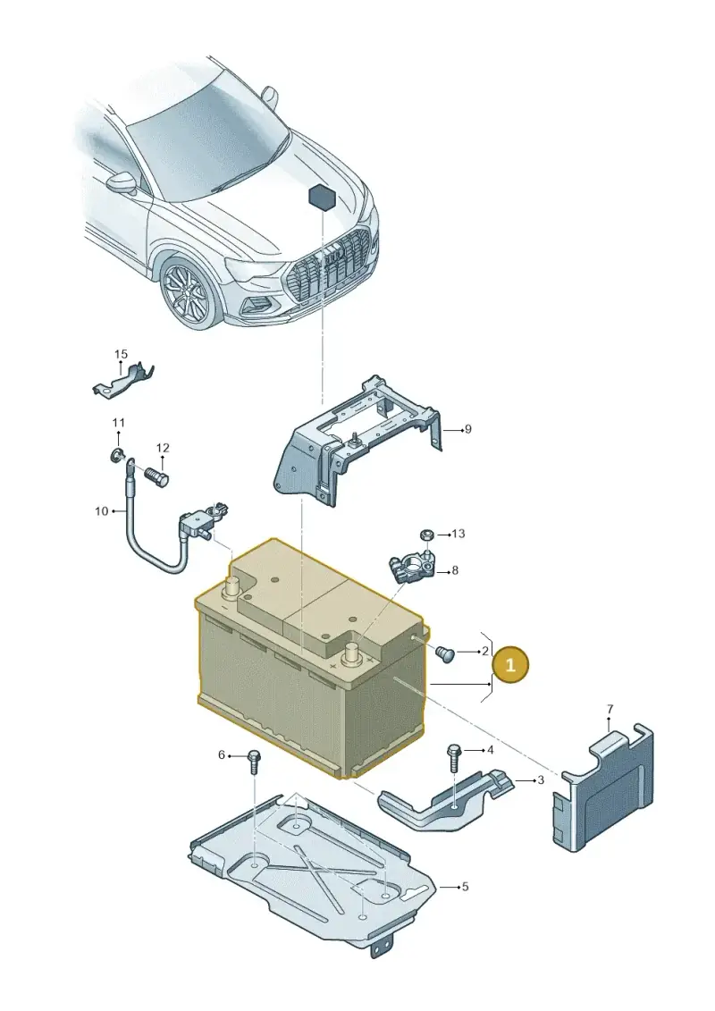 000915089AA — Audi Q4 Sportback (2021-2025) diagram 89a915000, position 1